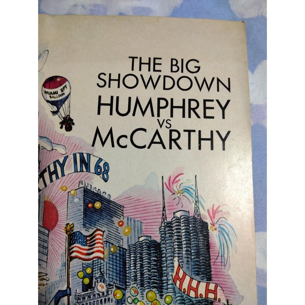 Vintage 1968 Politics Magazine - Back In Time Humphrey Vs McCarthy Elections.